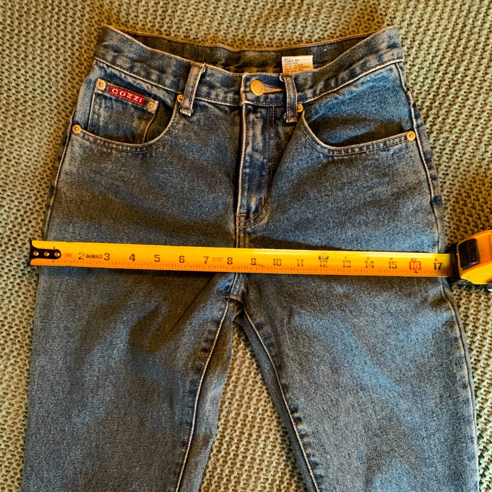 Cozzi jeans, midrise and boot cut jeans.